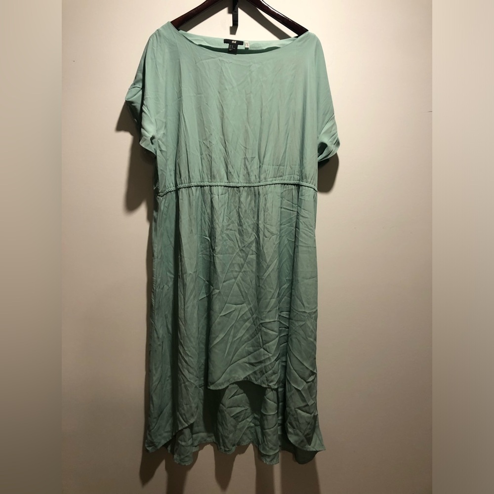 Light Green Casual Midi Dress H&M